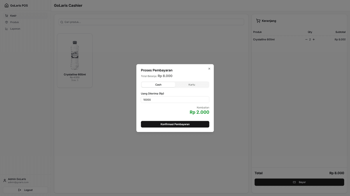 Project 1: GoLaris-POS